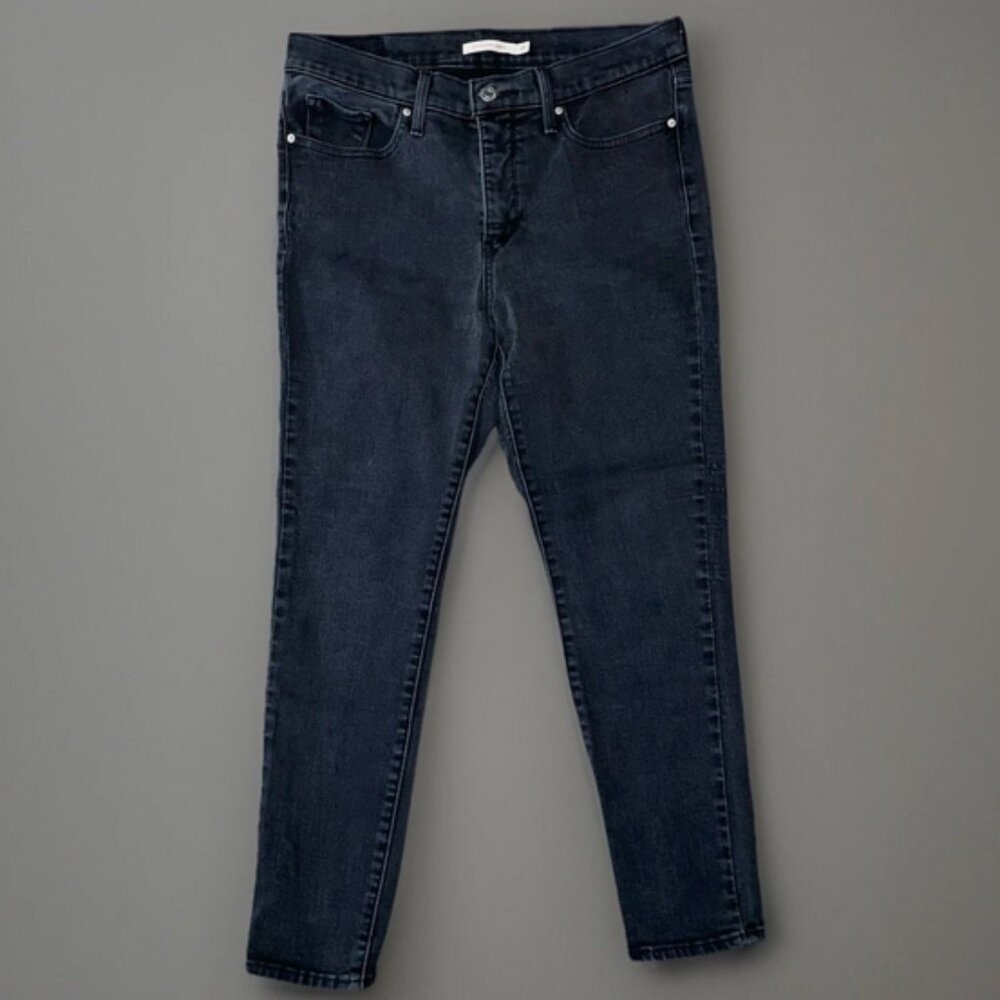 Levis Black Skinny Jeans 311 Size 29 Stretch Ankle